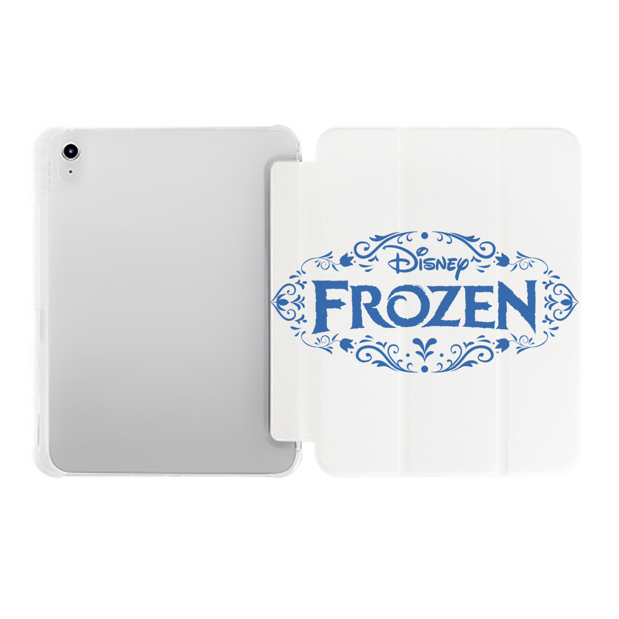 （画像用） アナと雪の女王 アンナ エルサ Frozen Anna Elsa IPad ケース ペン収納付き 三つ折りスタンド PUレザー×シリコン 対応機種9.5/10.5/10.9インチ